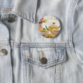 Nachmittagstee mit frischen Zitronen Button (Beispiel)