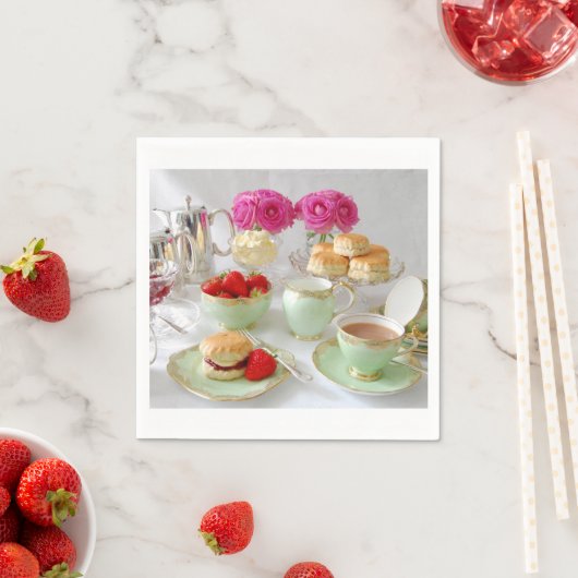 Nachmittagstee Papier Napkins Serviette (Beispiel)