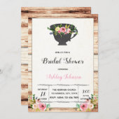 Nachmittagstee-Party Einladung (Vorne/Hinten)