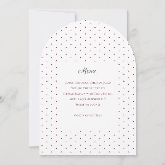 Nachmittagstee Party Einladung (Rückseite)