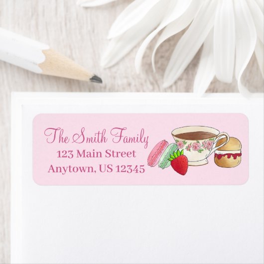 Nachmittagstee Party Macarons Teakup Creme Scone (Insitu)