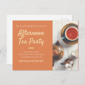 Nachmittagstee Party Postkarte (Vorne/Hinten)