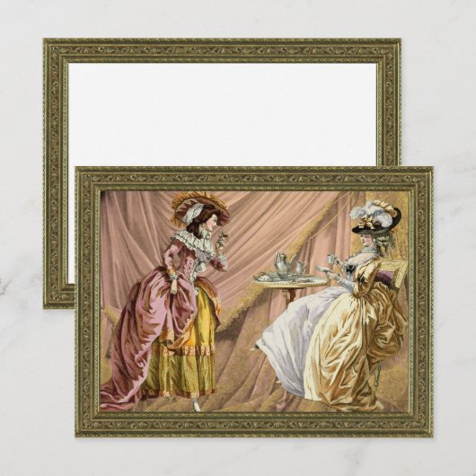 Nachmittagstee Postkarte (Vorne/Hinten)