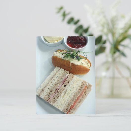 Nachmittagstee Postkarte (Stehend Vorderseite)