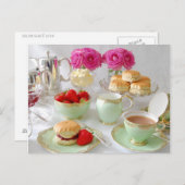 Nachmittagstee Postkarte (Vorne/Hinten)
