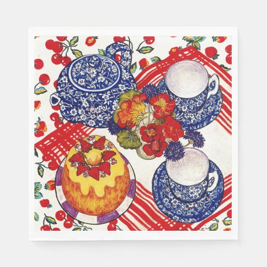 Nachmittagstee Serviette (Vorderseite)