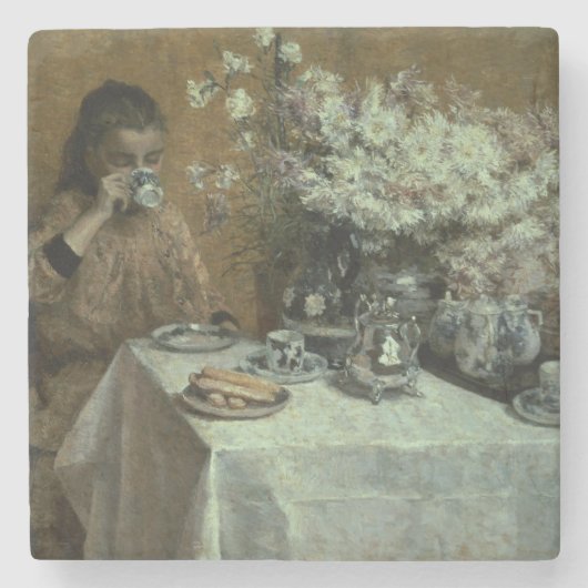 Nachmittagstee Steinuntersetzer (Vorderseite)