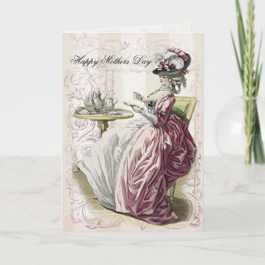 Nachmittagstee! Tag der glücklichen Mütter Karte (Vorderseite)