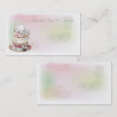 Nachmittagstee Visitenkarte (Vorne/Hinten)