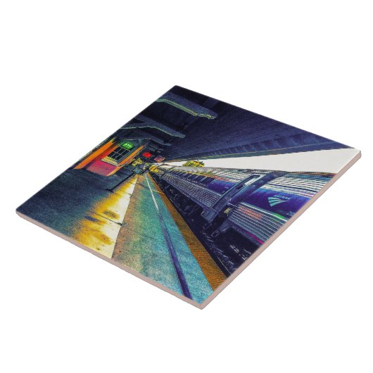 Nachmittagszug Fliese (Seite)