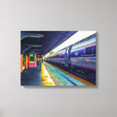 Nachmittagszug Leinwanddruck (Vorderseite)