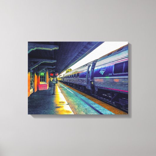 Nachmittagszug Leinwanddruck (Vorderseite)