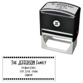 Nachname + Adresse der Familie Permastempel (Beispiel)