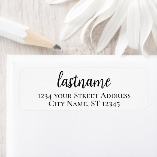 Nachname - benutzerdefinierte Madeline-Script-Rück (Insitu)