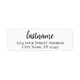 Nachname - benutzerdefinierte Madeline-Script-Rück