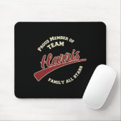 Nachname der Harris-Familie Mousepad (Mit Mouse)