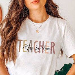 Nachname des benutzerdefinierten Lehrers, Bewertun T-Shirt
