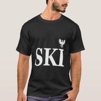 Nachname des polnischen Kulturerbes Ski T-Shirt