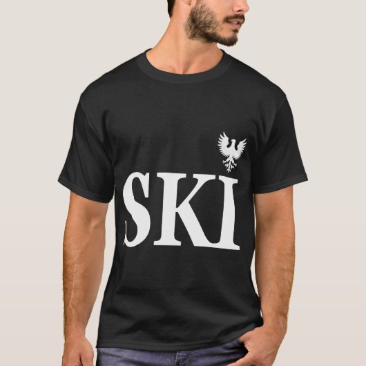 Nachname des polnischen Kulturerbes Ski T-Shirt (Vorderseite)
