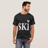 Nachname des polnischen Kulturerbes Ski T-Shirt (Vorne ganz)