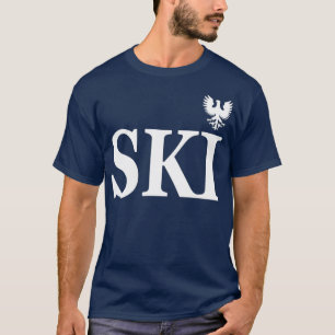 Nachname des polnischen Kulturerbes Ski T-Shirt