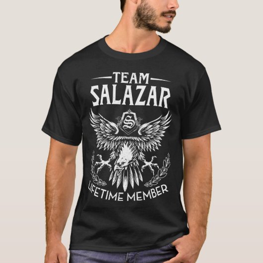 Nachname des Teams SALAZAR-Lebenslaufzeit T-Shirt (Vorderseite)