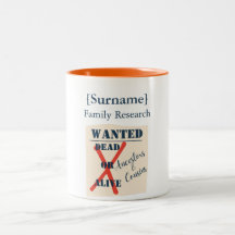 [Nachname] Familienforschung (Wanted Poster)