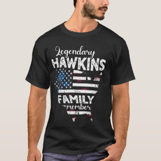 Nachname Hawkins US Flag Hawkins Nachname Hawkins T-Shirt