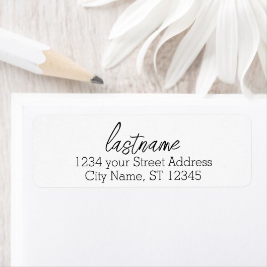 Nachname - Isabella Script Schriftart - Rücksendea (Insitu)