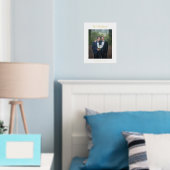 Nachname Modernes Script Wedding Foto Foliendrucke (In Situ (Schlafzimmer))