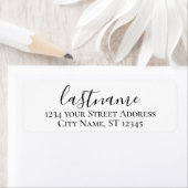 Nachname - Morgana Script Custom-Rücksendeadresse (Insitu)