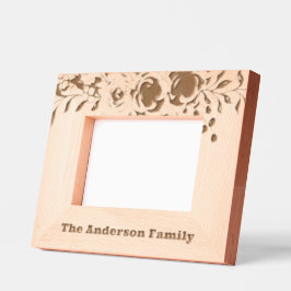 Nachname Niedliche Elegant-Schrift Typografie Geätzte Rahmen