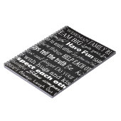 Nachname Personalisierter Nachname für die Familie Notizblock (Linke Seite)