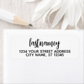 Nachname Romeo Julia Script - Rücksendeadresse (Insitu)