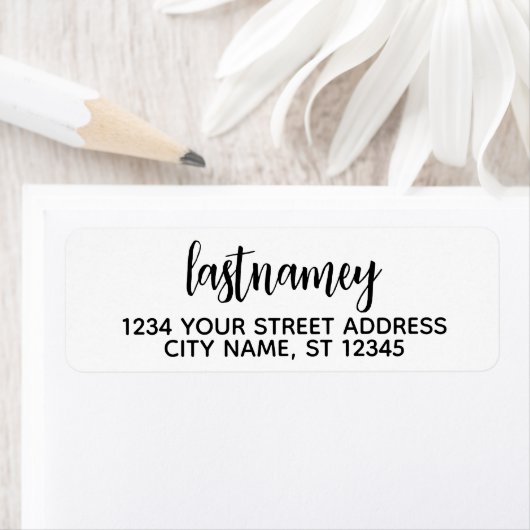 Nachname Romeo Julia Script - Rücksendeadresse (Insitu)