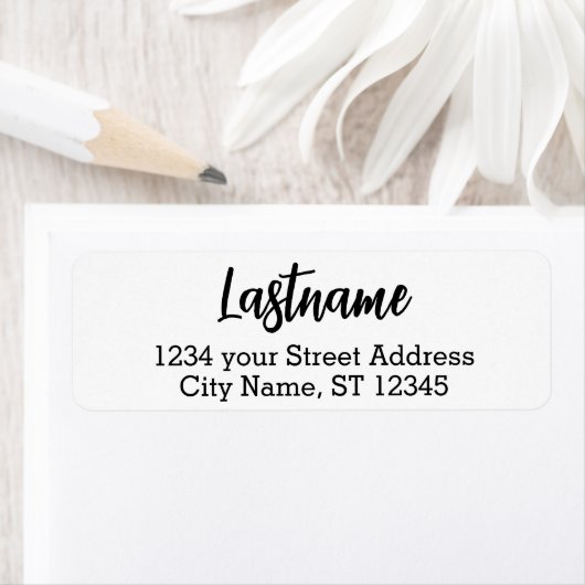 Nachname - Segen Script-Schriftart - Rücksendeadre (Insitu)