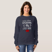 Nachname Valentinstag Couple Matching Funny Sweatshirt (Vorne ganz)