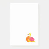 Nachnotizen für Schnecken Post-it Klebezettel (Vorderseite)