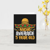 Nacho Average 5 Year Old Happy Cinco De Mayo Birth Karte (Gelbe Blume)
