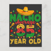 Nacho Average 85 Year Old Cinco de Mayo Postkarte (Vorderseite)