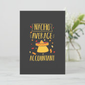 Nacho Average Accountant Einladung (Stehend Vorderseite)