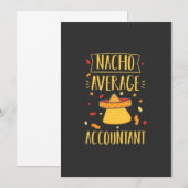 Nacho Average Accountant Einladung (Vorne/Hinten)