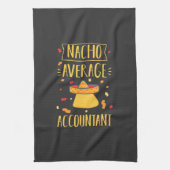 Nacho Average Accountant Geschirrtuch (Vertikal)