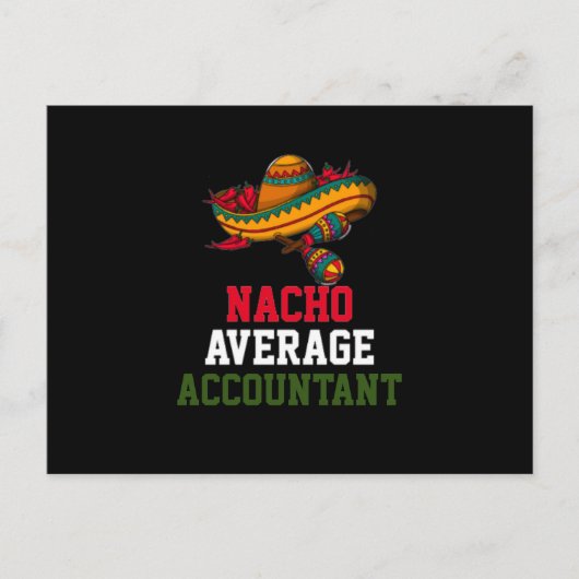 Nacho Average Accountant Postkarte (Vorderseite)