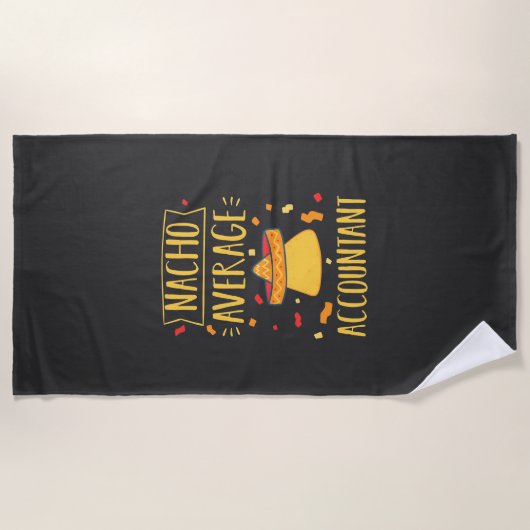 Nacho Average Accountant Strandtuch (Vorderseite)