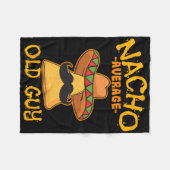 Nacho Average Alte Typ Mexikos Großvater Cinco De Fleecedecke (Vorderseite (Horizontal))