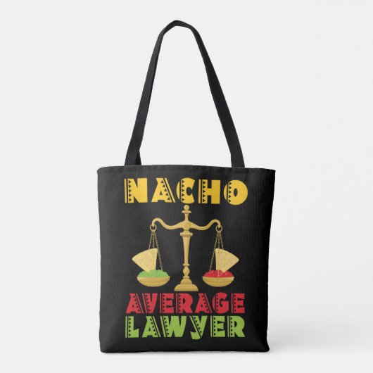 Nacho Average Anwalt Funny Cinco de Mayo Tasche (Rückseite)
