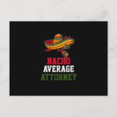 Nacho Average Anwalt Postkarte (Vorderseite)
