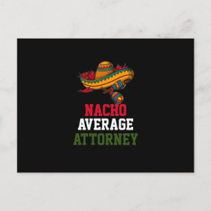 Nacho Average Anwalt Postkarte