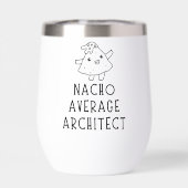 Nacho Average Architect Funny Cartoon Custom Pun (Rückseite)